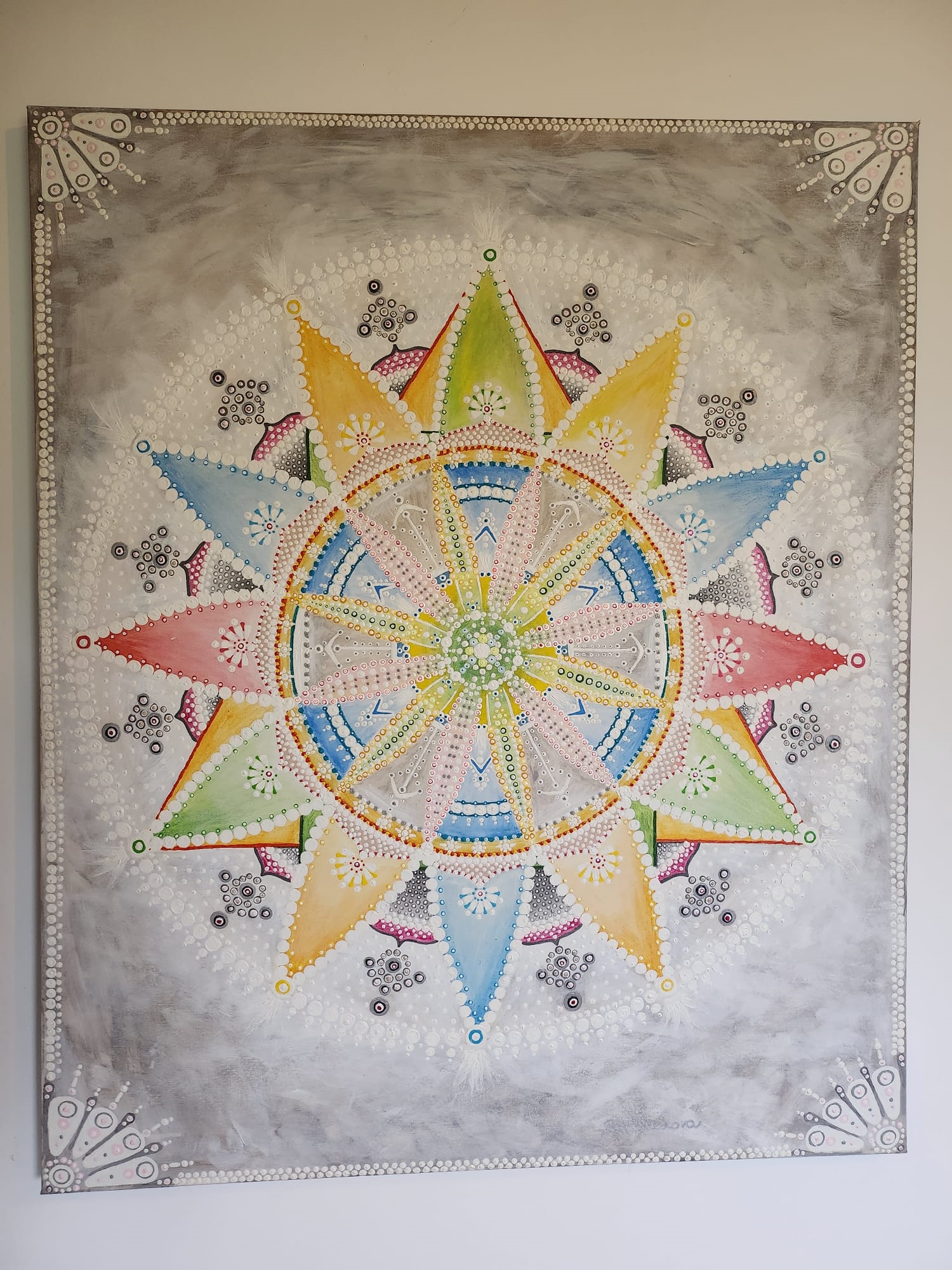The path of light 120x100cm Barbora Šmídová - Paintings