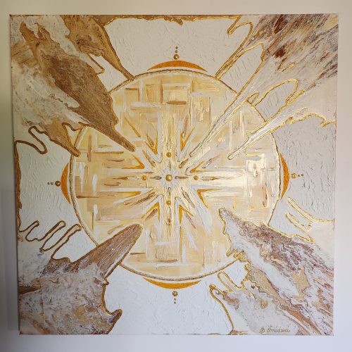 Celistvost kruhu 100x100 cm Barbora Šmídová - Obrazy