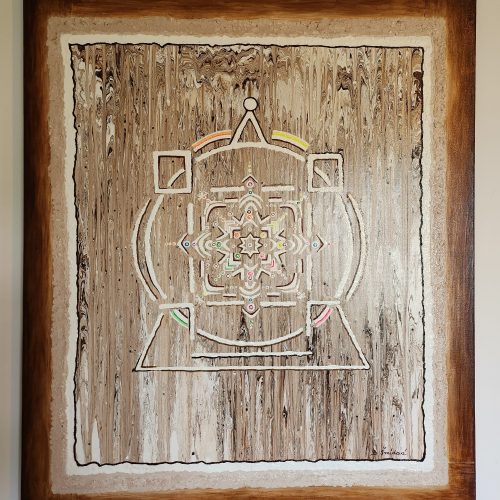 Dveře domů 120x100cm Barbora Šmídová - Obrazy