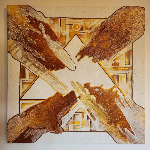 Nejvyšší světlo 100x100 cm Barbora Šmídová - Obrazy