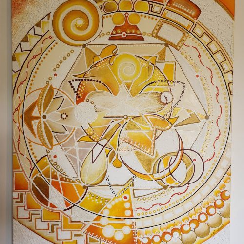 Vesmírná brána 120x100cm Barbora Šmídová - Obrazy